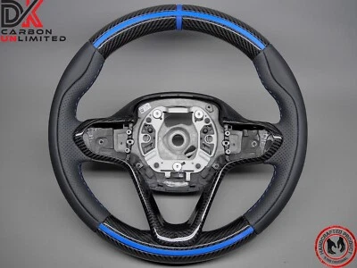 Volante BMW 2014 2020 i8 Roadster Coupe M cores ponto azul anel carbono - Imagem 1 de 4