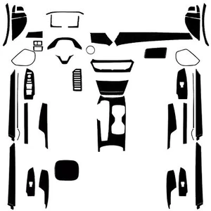 51Pcs Glossy Piano Black Kits Full Interior Trim Cover For Honda Accord 2018-21 - Picture 1 of 4