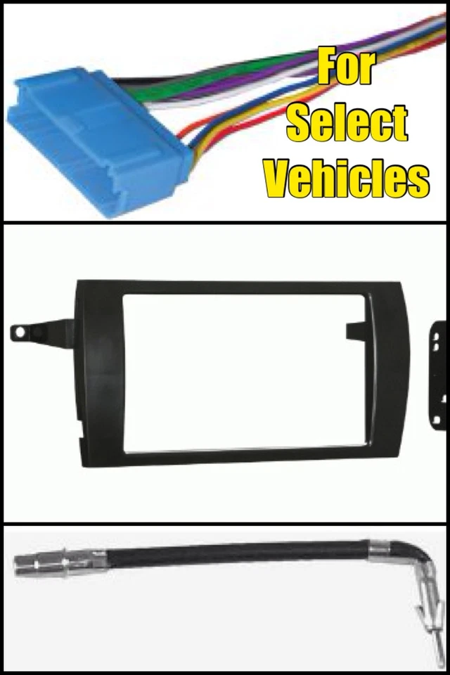 Double Din Car Stereo Radio Dash Wire Kit Combo for some Cadillac Catera/Deville - Изображение 1 из 1