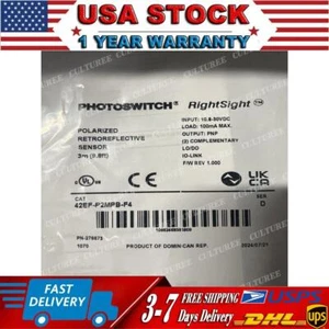 Allen Bradley 42EF-P2MPB-F4 Polarized Retroreflector Sensor NEW US Free Tax - Afbeelding 1 van 5