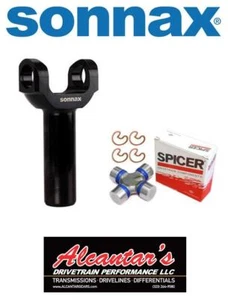 T2-3-10831HP CHROMOLY SLIP YOKE TH400/4L80E GM 1330 32SPL + SPICER U-JOINT - Picture 1 of 1