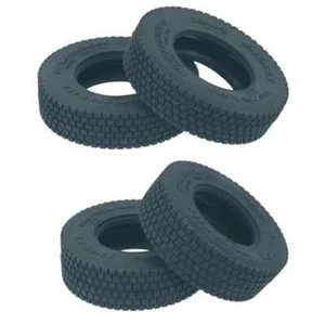 Rubber Tires for 1/14Tamiya RC Truck Tipper Scania 770s Volvo Benz Man Diy Parts - Picture 1 of 8