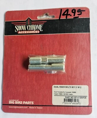 Peças de bicicleta grande parafusos riser duplo M10xM12 para motocicleta Kawasaki  - Imagem 1 de 4