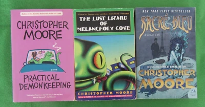 LOT 3 TRADE PB BY CHRISTOPHER MOORE: PRACTICAL DEMONKEEPING; SACRE BLEU + - Image 1 of 4