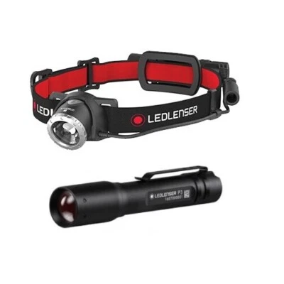 Ledlenser H8R Rechargeable Head Torch + Free LED Lenser P3 Core Pocket Torch - Image 1 of 4