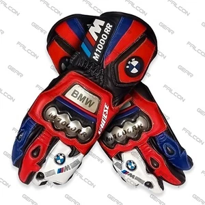 GUANTES BMW M1000RR CUERO MOTO CARRERAS, GUANTES BMW MOTO M1000RR TODAS LAS TALLAS - Imagen 1 de 3