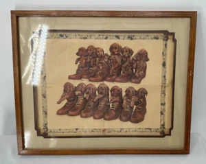 Vintage Red Wing IRISH SETTER PUPPIES Shoes Boots STORE SIGN Advertising 21x17 - Picture 1 of 8