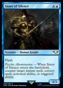 x1 Sister of Silence R MTG Commander: Universes Beyond: Warhammer 40,000 M/NM, E - Picture 1 of 1