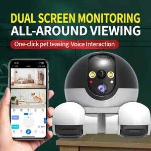 Dual Lens Robot Cameras All-Around Viewing Long Battery Monitor Walking Cameras - Picture 1 of 12