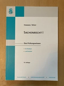 Sachenrecht I - Skript Hemmer - Bild 1 von 6