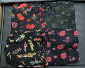 LuLaRoe 4 Pair Multicolored TC Size Leggings-Excellent Condition Fit Size 12-18 - Picture 1 of 2