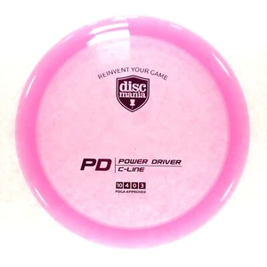 DISC GOLF DISCMANIA C-LINE PD OVERSTABLE DISTANCE DRIVER 176g PINK PINK FOIL - Picture 1 of 1