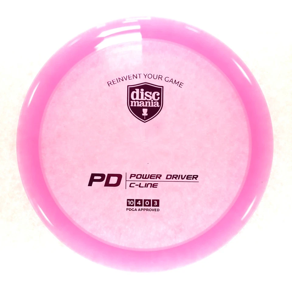 DISC GOLF DISCMANIA C-LINE PD OVERSTABLE DISTANCE DRIVER 176g PINK PINK FOIL - Image 1 of 1