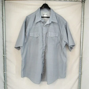 Camisas Wrangler Wrancher perla botón a presión para hombre diseño azul manga corta XXL - Imagen 1 de 9