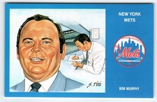 1969 NY Mets Baseball Postcard Susan Rini Ed Murphy Unused Limited Edition