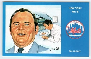 Postal de béisbol 1969 de los Mets de Nueva York Susan Rini Ed Murphy edición limitada sin usar - Imagen 1 de 2