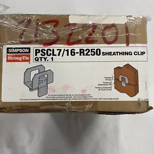 Simpson Strong-Tie 20 Gauge Galvanized Panel Sheathing Clips 250 Pack 7/16" - Picture 1 of 4