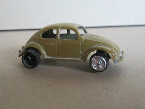 147R Rare Jouet Ancien en Métal Hong Kong VW Cox Volkswagen Beetle Café L 4.8 cm - Picture 1 of 6