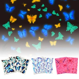 Glow in The Dark Butterfly, Luminous Butterfly Stickers for Ceiling Wall Party - Picture 1 of 15