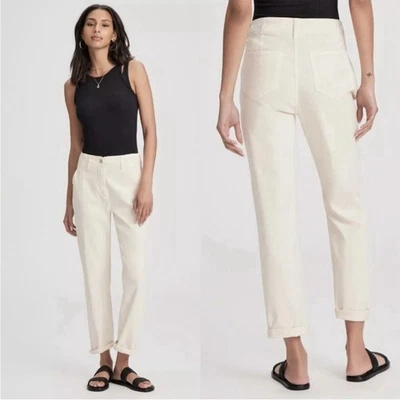 Pantalón Paige Drew Utility Estilo Pierna Recta Crema Cuarzo Arena 30 Foto 1 de 4