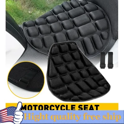 Motorcycle Comfort Seat Cover Gel Seat Cushion Universal Pressure Relief Air Pad - Image 1 of 4