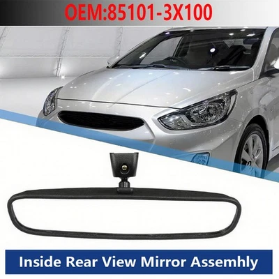 Espejo retrovisor central interior negro para Hyundai Elantra Tucson 2011-2015 Foto 1 de 4