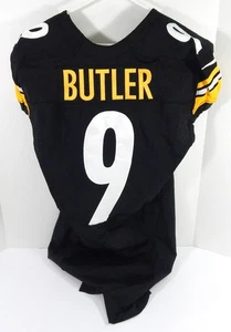 2013 Pittsburgh Steelers Drew Butler #9 Game Issued Black Jersey 42 DP49471 - Picture 1 of 8
