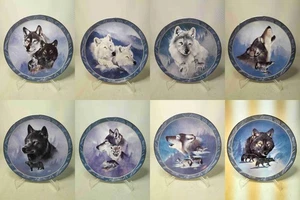 Your Choice of Plates SPIRIT OF THE WILDERNESS Bradex Dominion China Wolf Plate - Picture 1 of 17