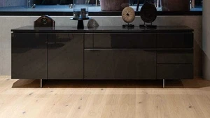 Interlübke Sideboard Cube Gap Hochglanzlackiert Anthrazit M121 - Bild 1 von 5