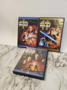 Star Wars - Episode I III (Full Screen) & II (Widescreen) 6 Disc DVD Set Lot - Picture 1 of 8