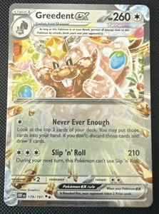 Pokémon TCG Greedent ex 179/197 ULTRA RARE Obsidian Flames - Picture 1 of 2