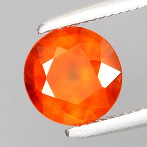 Stunning! 0.93ct Round 5.8mm Natural Orange Spessartite Garnet Namibia, Africa - Imagen 1 de 4
