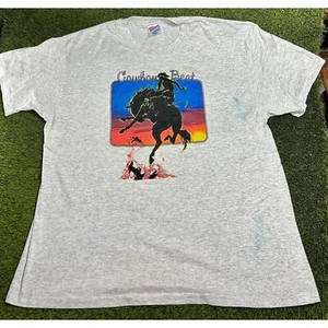 Vtg 90s Bellamy Brothers Cowboy Beat Rodeo Single Stitch T-Shirt Size XL - Picture 1 of 11