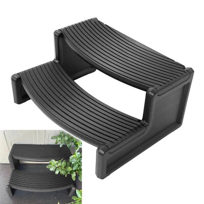 Para Spa Universal Bañera de hidromasaje Exterior Pasos Antideslizantes Multiusos Handi-Step Negro Foto 1 de 4
