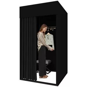 Mall Clothing Store Fitting Room Movable Changing Room Temporary Locker Room - Picture 1 of 7