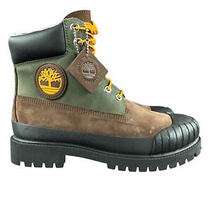 Timberland Premium 6" Potting Soil Rubber Toe Brown Nubuck Boots Men's Sz 7.5-12