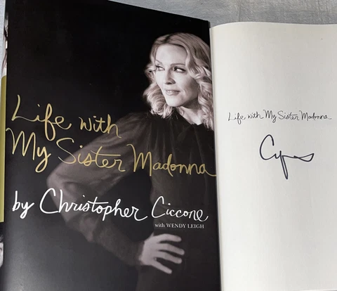 SIGNED MINT Life with My Sister Madonna Book Christopher Ciccone 1st ED. HC DJ Cover