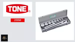 Set chiavi a presa unità TONE PRODUTTORE 200M 3/4" 12 pt 26-50 mm 12 strumenti GIAPPONESE - Foto 1 di 3
