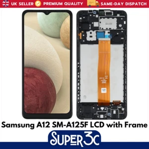 Digitalizador de pantalla LCD de repuesto con marco para Samsung Galaxy A12 SM-A125F - UK - Imagen 1 de 1