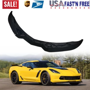Front Bumper Lip Splitter For 2014-2019 Corvette C7 STG Stage 5 Z06 Glossy Black - Picture 1 of 6