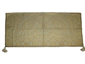 New Maize Paisley Jacquard Brocade Woven Tapestry Rectangle Tablecloth ~ 74 x 66 - Picture 1 of 3