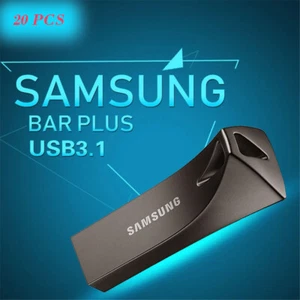 20 pz unità flash USB 3.1 nera Samsung BarPlus 128 GB memoria pollice memoria UDisk - Foto 1 di 11