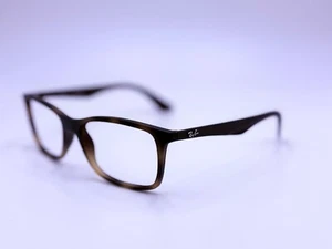 Ray-Ban RB 7047 Square Frame Havana Dark Brown Eyeglasses Frame Only 58-17-145 - Picture 1 of 12