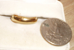 vintage marked 10K gf  gold filled wedding band
