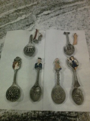 Vintage Franklin Mint Pewter Spoons (6) - Image 1 of 3