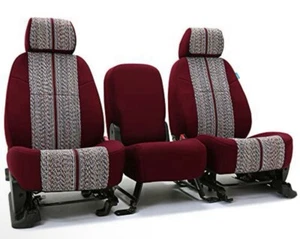 Coverking Custom Seat Cover for Ram, 1 Row, Saddleblanket, Wine - Bild 1 von 2