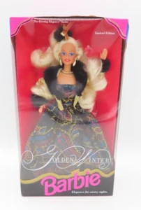 Golden Winter Barbie Limited Edition The Evening Elegance Series 1993 Mattel - Picture 1 of 11
