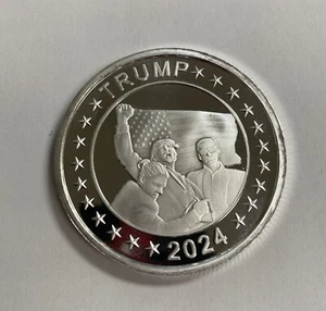 1 oz TRUMP Assassination Attempt .999 Fine Silver Round America Capsule MAGA - Picture 1 of 2