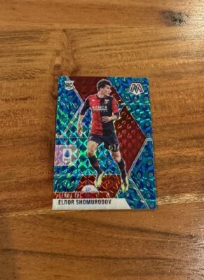 Eldor Shomurodov 2020-21 Panini Mosaic Serie A Peacock Prizm SSP Rookie RC NRMT+ - Image 1 of 2