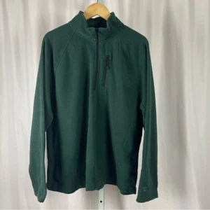 Starter Large Forest Green 1/2 1/4 Zip Pullover Outdoor Chore Cabin Barn Outdoor - Picture 1 of 7